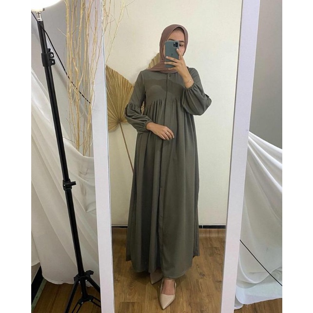 HOMEY DRESS POLOS GAMIS KATUN RAYON BUSUI | LIVIA HOMEY DRESS / GAMIS KATUN RAYON POLOS BUSUI | BP