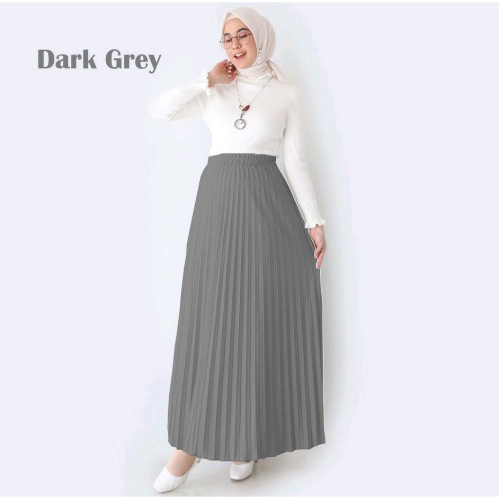 Rok Plisket KOREAN CREPE / Rok Prisket CREPE LYCRA / Maxi Skirt