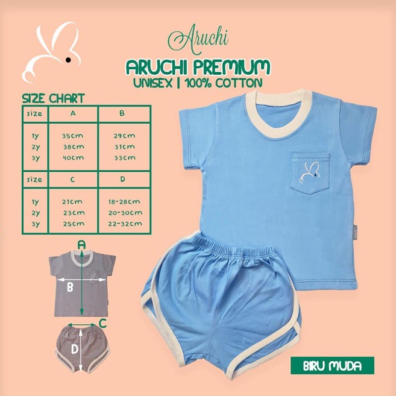 ARUCHI BABY Setelan Retro Set