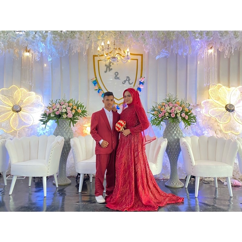 gaun pengantin / gown pengantin / dress pengantin second preloved
