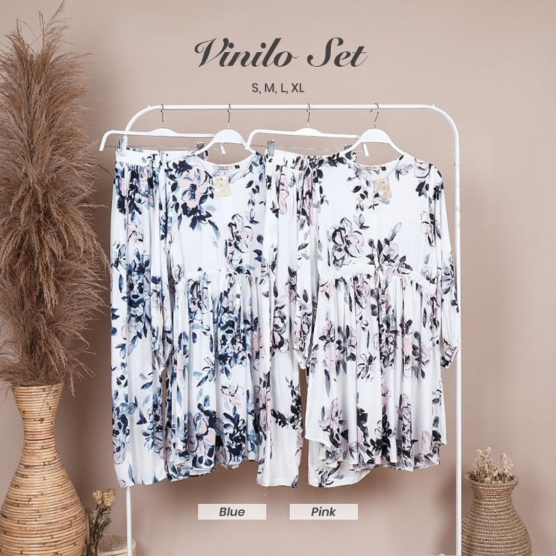 VINILO SET by vka_id womenwear pajamas setelan katun rayon