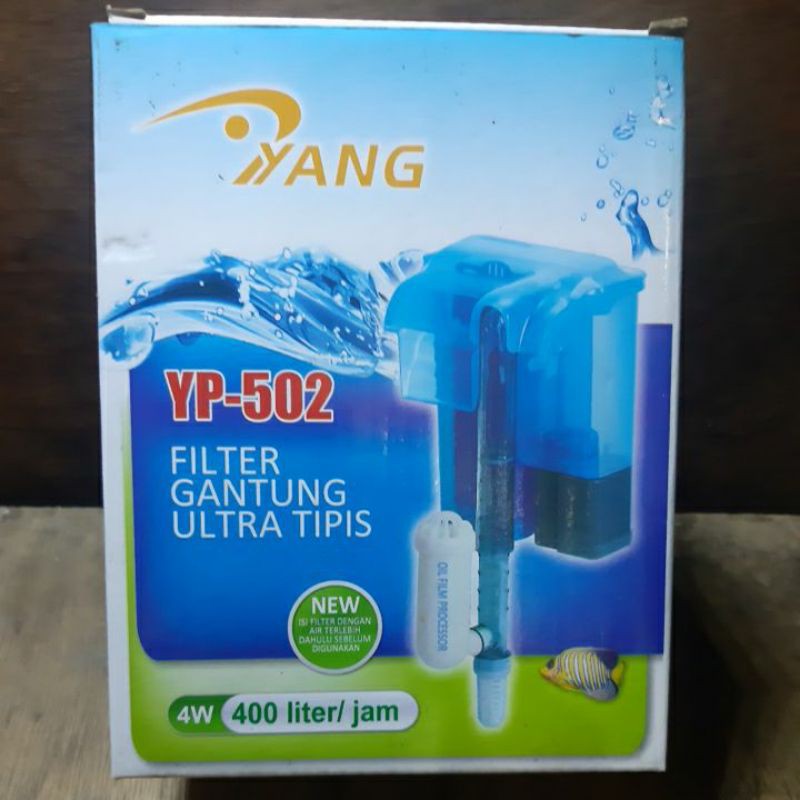 Yang YP 502 Filter Gantung Ultra Tipis - Filter Air Aquarium
