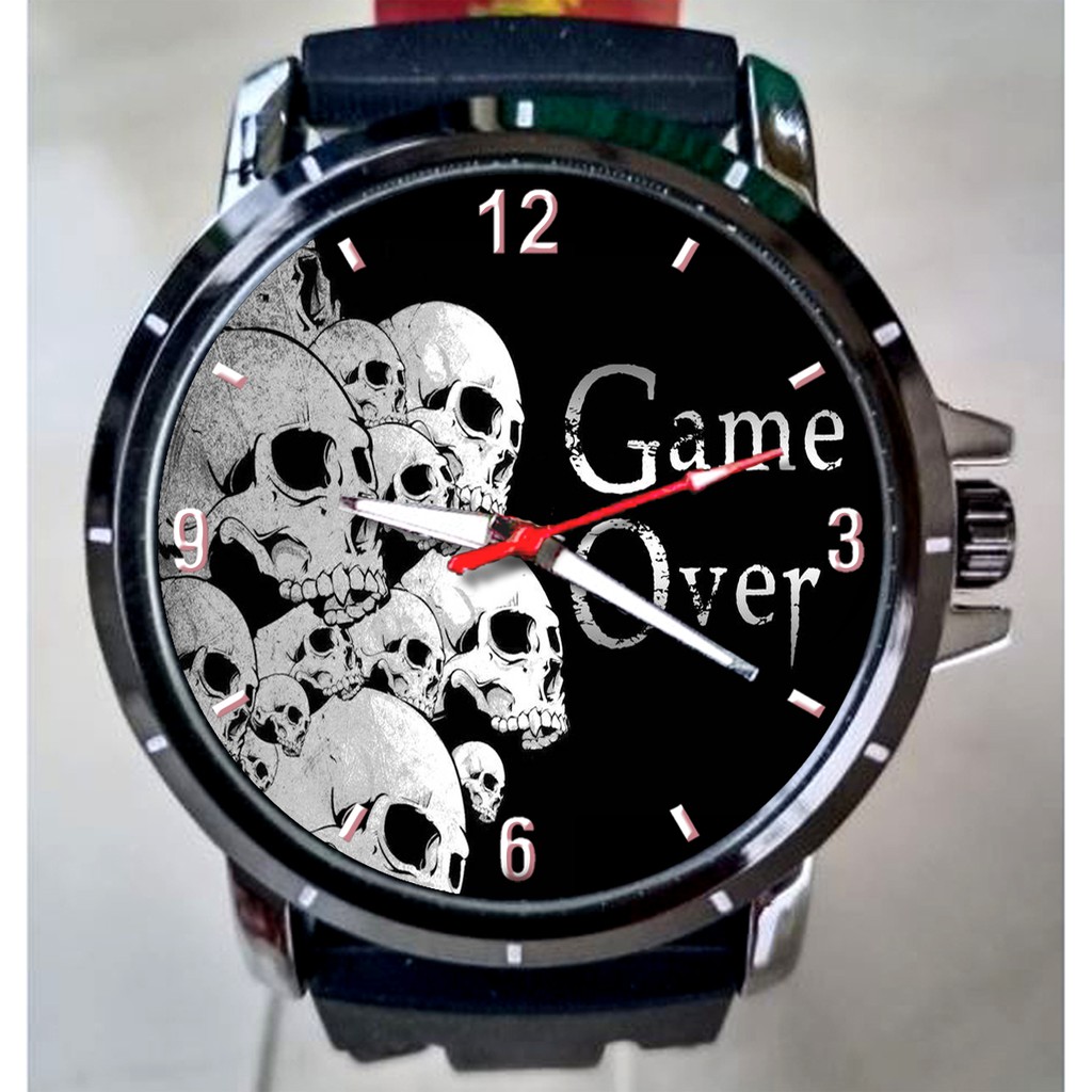 Jual Jam Tangan Pria Custom GAME OVER