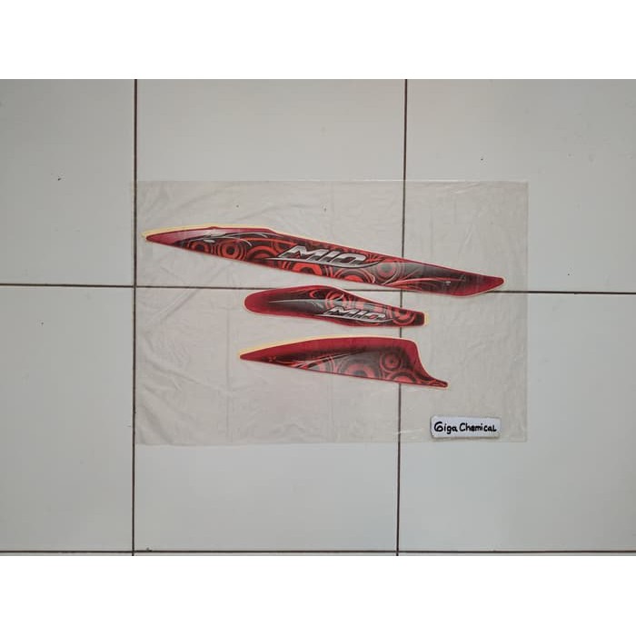 Striping Sticker Lis Yamaha Mio Sporty 2011 2012 Merah
