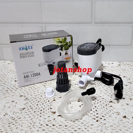 Amara AM 1200 A AM-1200 AM1200A Mesin Pompa celup Power Head PH Filter Aquarium aquascape