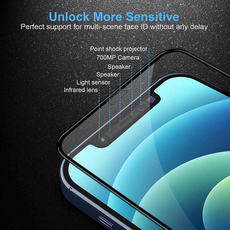 Pelindung Layar Tempered Glass 20000D Curved Untuk iPhone 11 12 13 Pro MAX Mini 6 6s 7 8 Plus SE 2020 2022 SE3