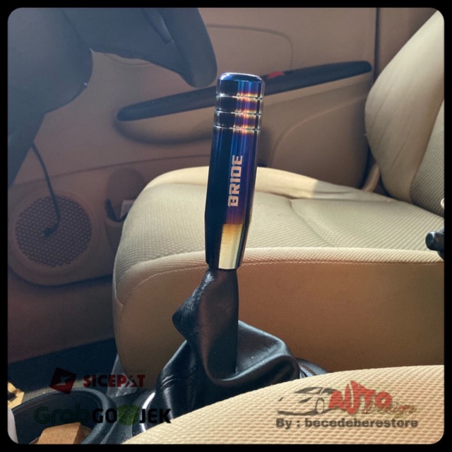 BRIDE Gear Shift Knob Mobil Burn Blue Alumunium Universal