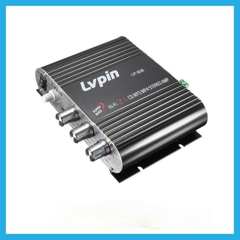 LVPIN HiFi Stereo Amplifier Treble Bass Booster