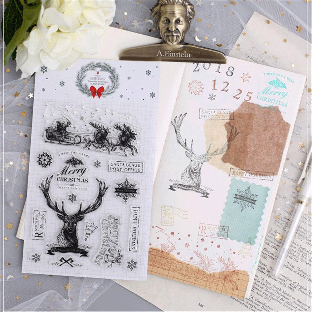 Preva Lembaran Stempel Transparan DIY Kerajinan Tangan Dekorasi Scrapbooking