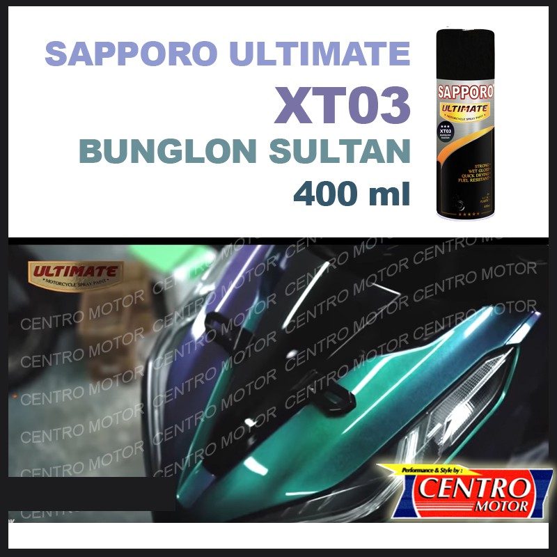 SAPPORO BUNGLON SULTAN XT03 400ml.CAT SEMPROT WARNA BUNGLON MEWAH UNTUK VELG,BODY MOTOR/MOBIL
