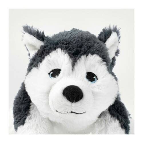 IKEA LIVLIG Boneka anjing siberian husky, 26cm