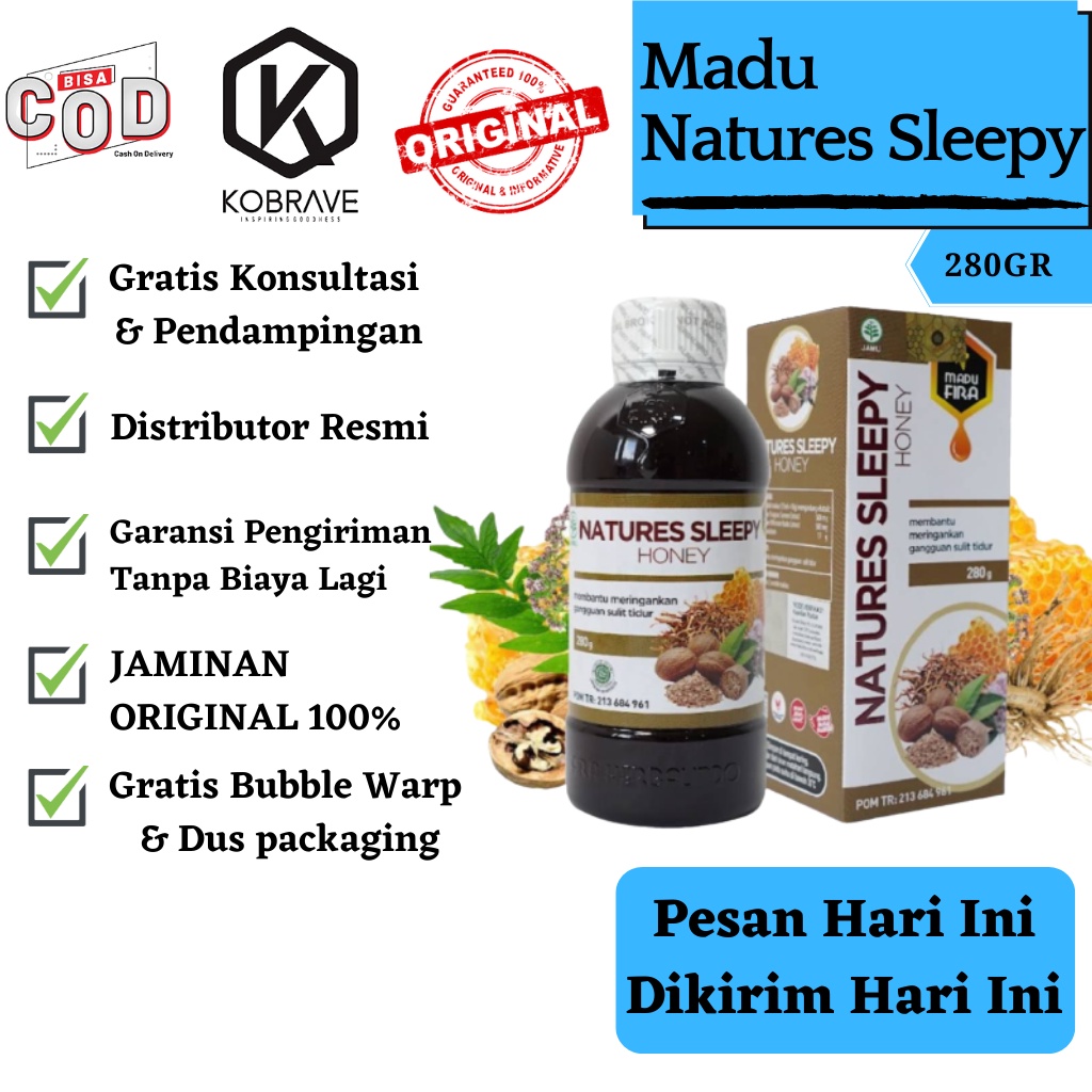 Madu Natures Sleepy Honey Herbal Insomnia Mengatasi Gangguan Susah Tidur Paling Ampuh