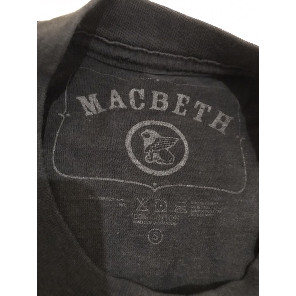Kaos band Macbeth Original size S Hitam