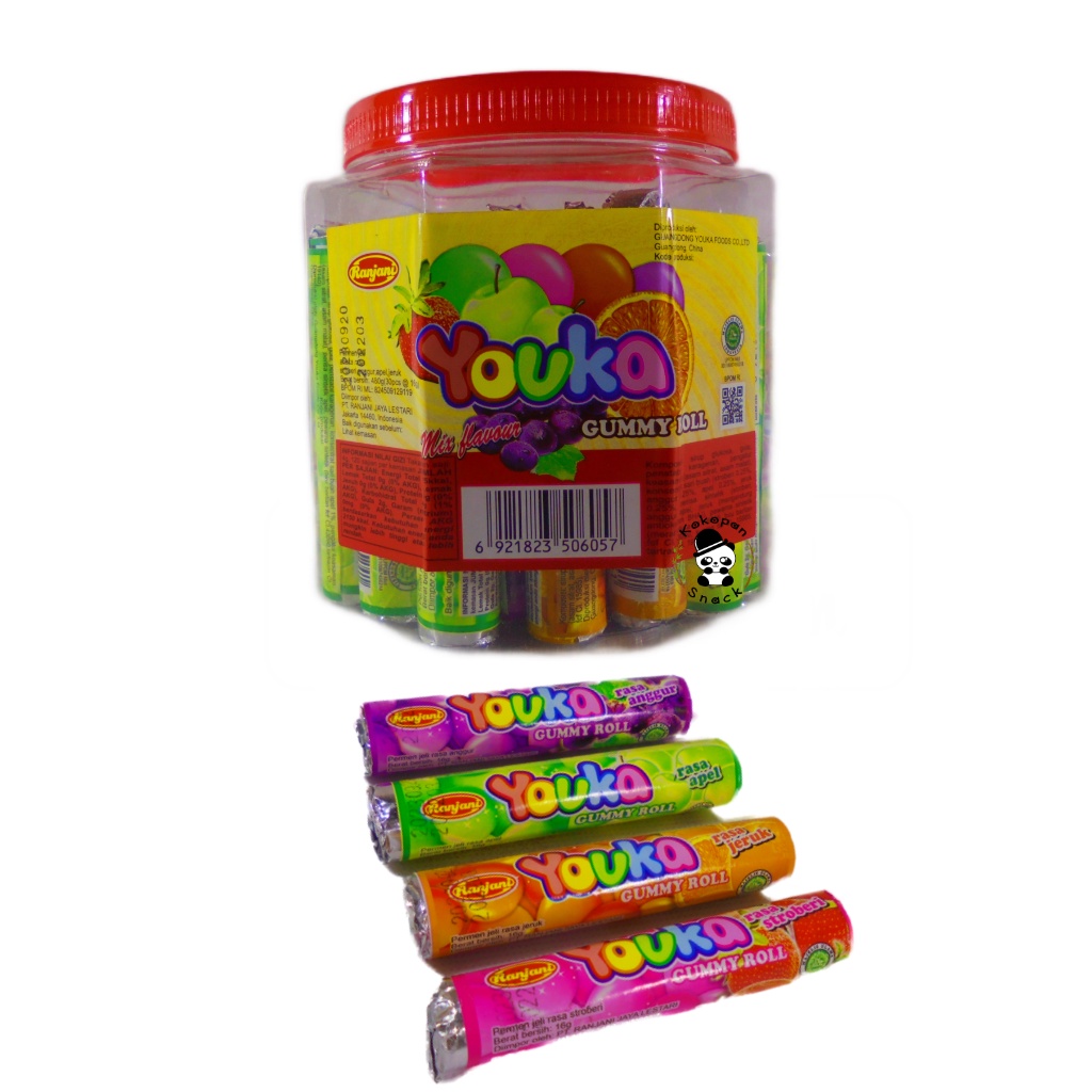 Youka Gummy Roll Toples isi 30