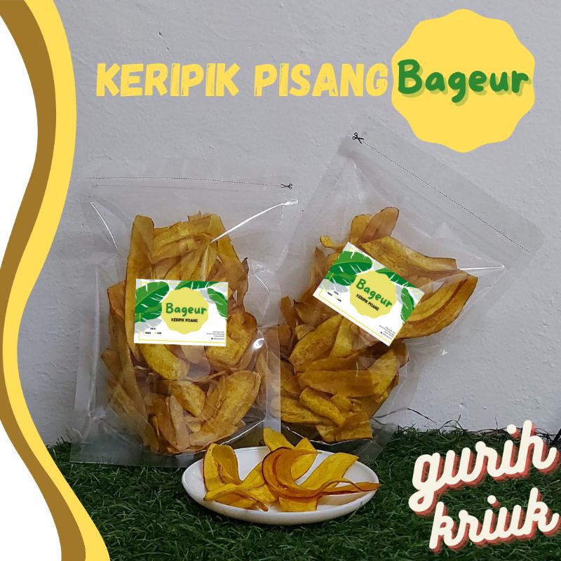 

Keripik Pisang Bageur Homemade Kriuk rasa asin gurih 250gr