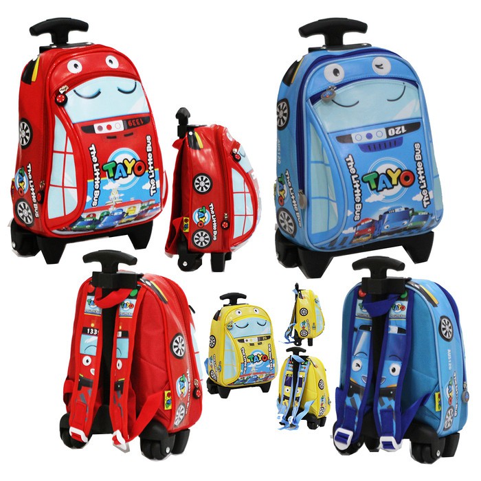 Tas Gendong Anak Cowok Laki Kecil Tk Sd Smp Sma Dan Sekolah Perem OC499  Paut Trolley Tayo Bahan Ka