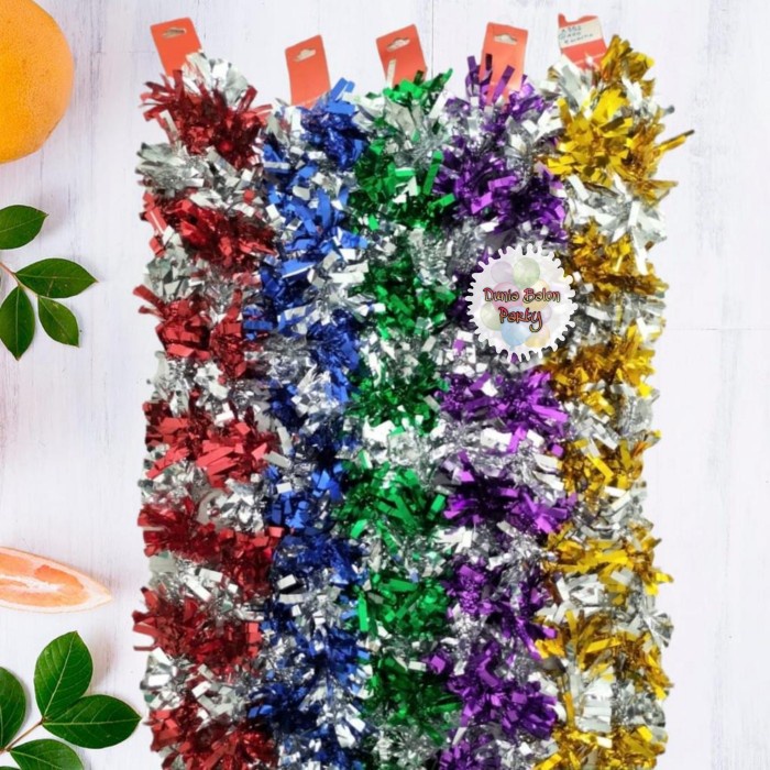 Slinger Tinsel A352 / Hiasan Pohon Natal / Slinger Dekorasi Natal