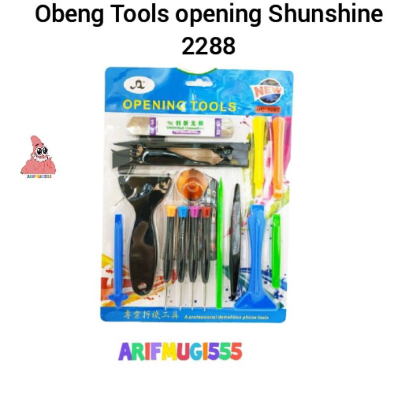 OBENG SET OPENING TOOLS ALAT SERVICE MURAH SUNSHINE 2288