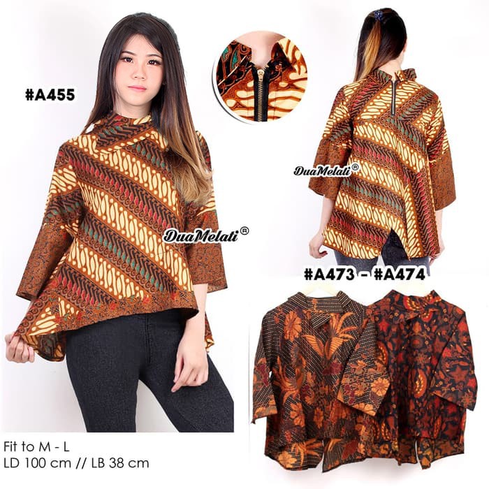 Atasan batik wanita A589