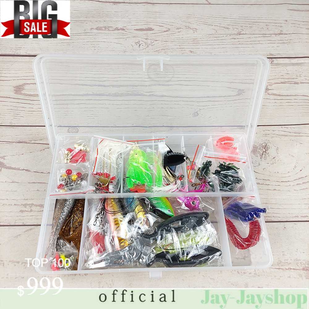 LIXADA Umpan Pancing Ikan Set Fishing Bait Kit 109PCS - DWS250-G