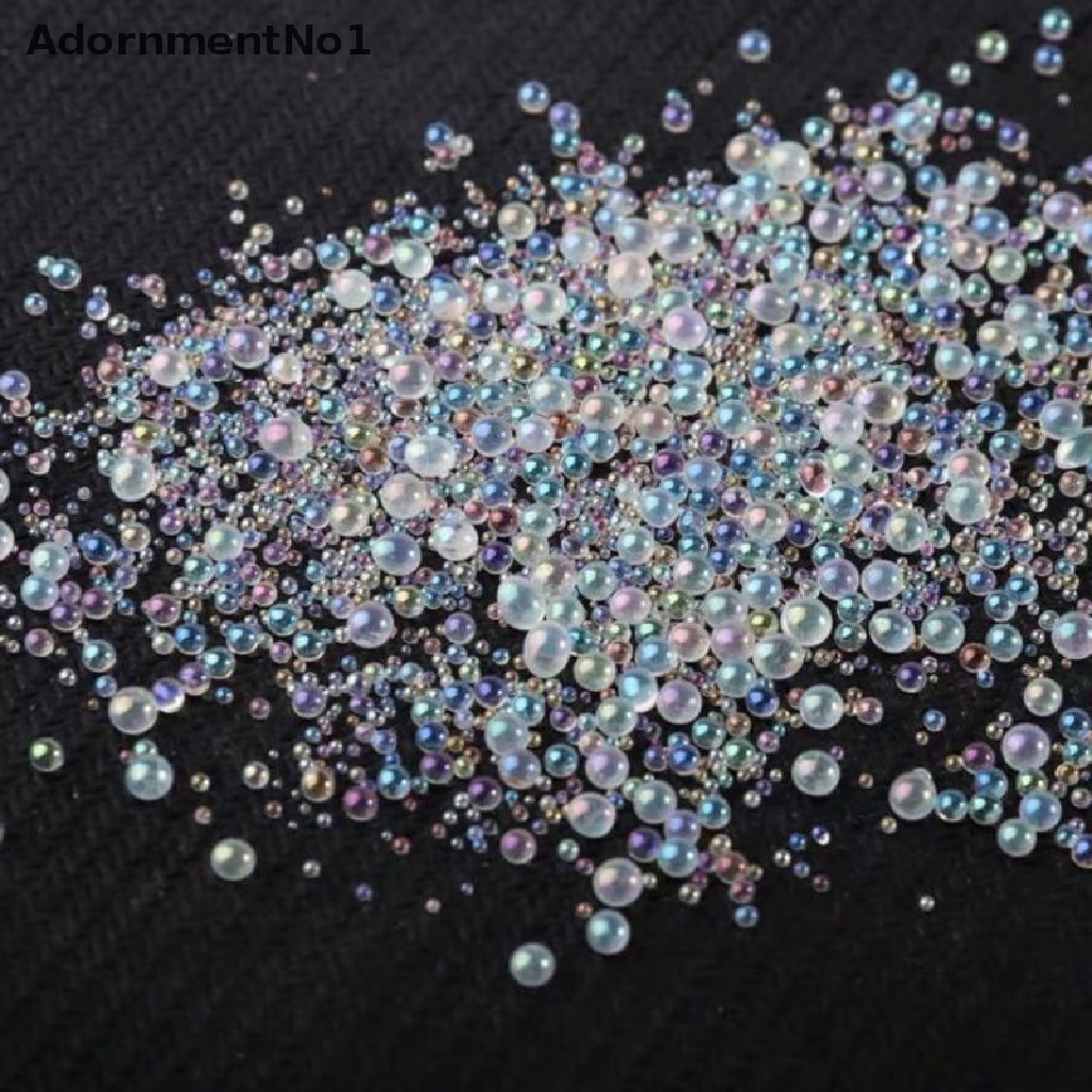 (AdornmentNo1) 10g / Pak Manik-Manik Bola Bubble Mini Bahan Resin Untuk Dekorasi Nail Art DIY