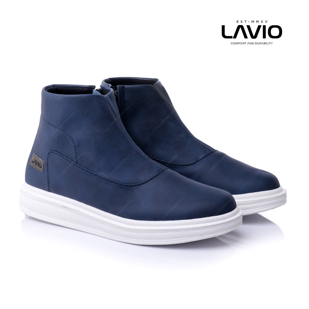 Lavio Sepatu Boots Wanita Cewe Zipper sleting Keren Korea Kekinian Davina Orchid Original