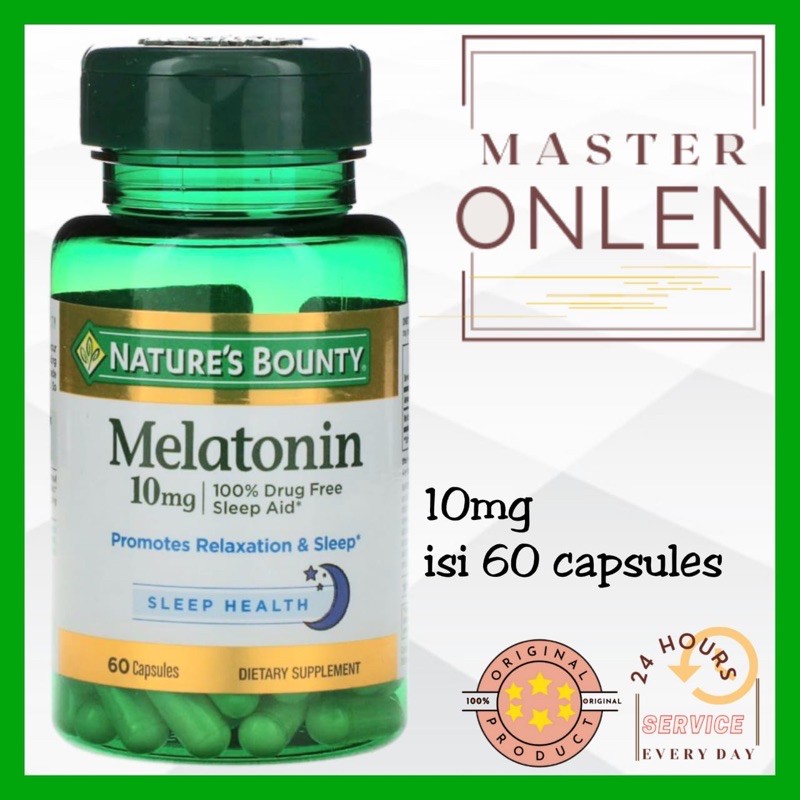 Nature Bounty Melatonin 10 mg 60 Capsules Nature’s Bounty Usa