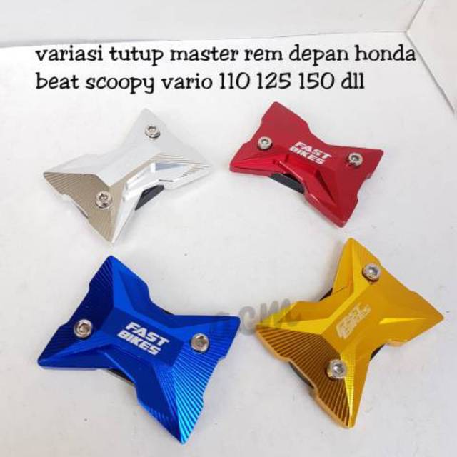 Cover Tutup Minyak Master Rem Fastbikes Honda Beat Scoopy Vario 110 125 150 Dll Shopee Indonesia