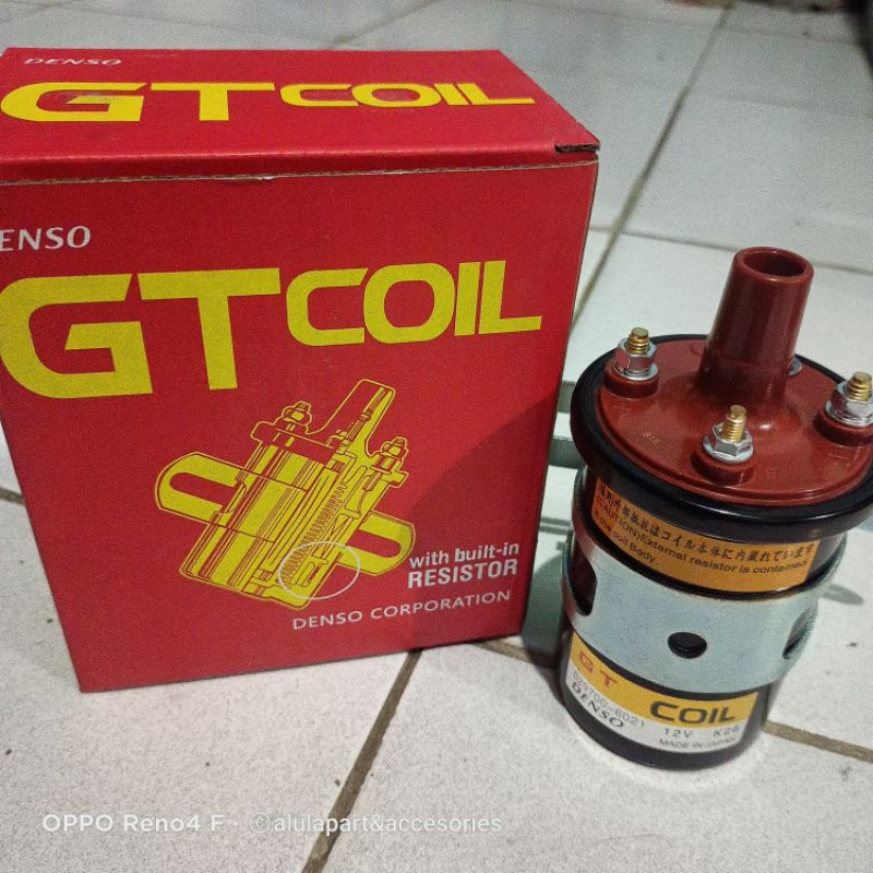 coil tabung DENSO GT koil botol + resistor didalam