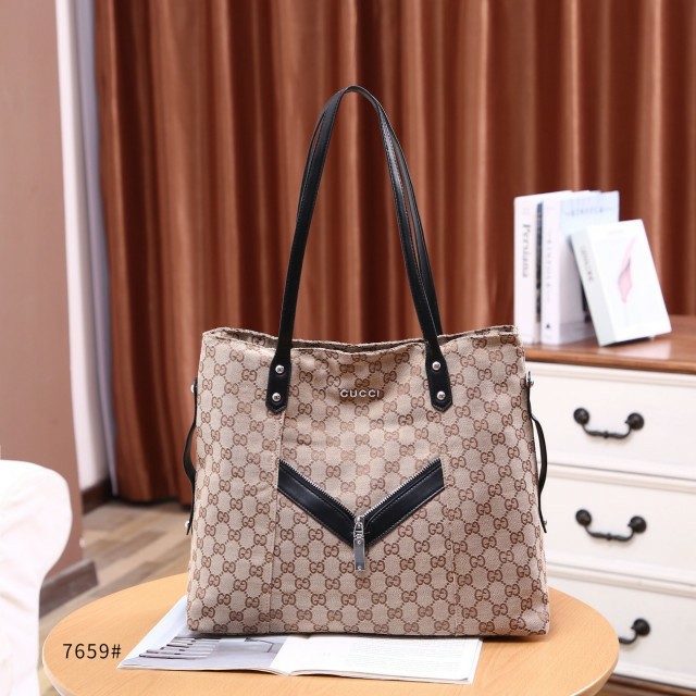 Tas Wanita Gucci Monogram Tote Bag 7659 Semi Premium