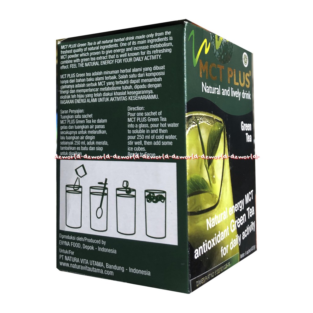 Mct Plus Natural And Livery Drink Green Tea Dan Jahe Merah 5sachet Minuman Kesehatan