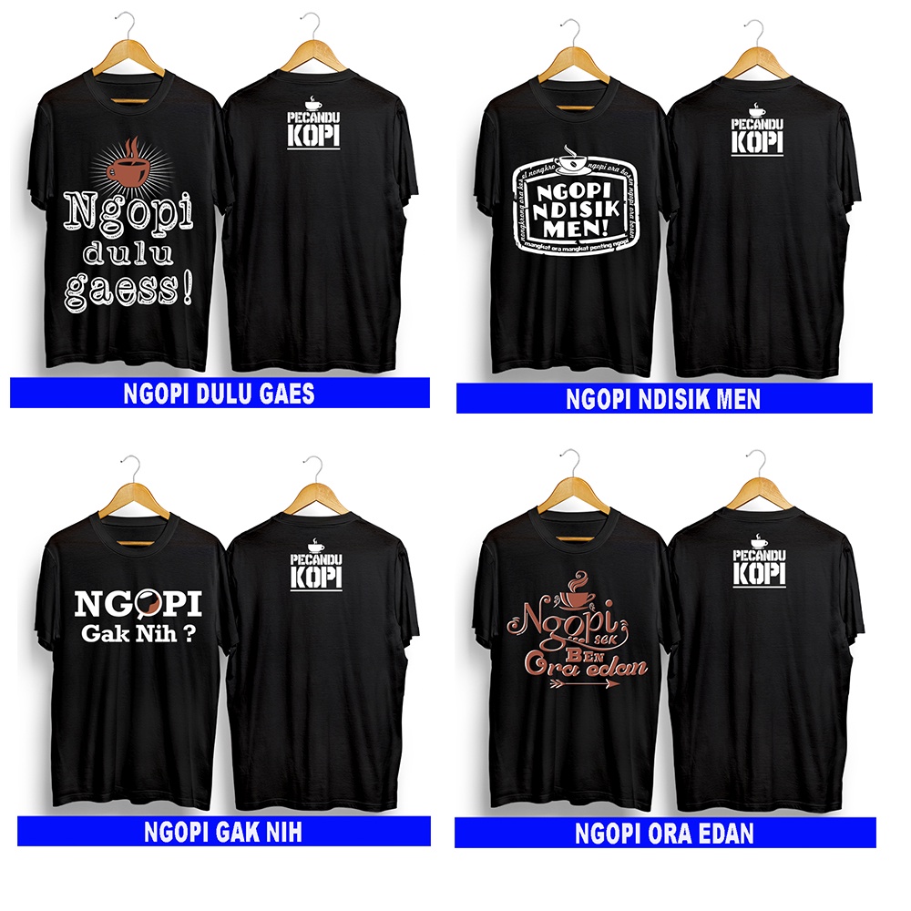 KAOS PRIA KAOS COFFE ORIGINAL DISTRO BAHAN FULL COTTON 30S BUKAN SPANDEX UNISEX KAOS FULL KAOS COWOK KOPI Kopi Fun Corner Ngopi Inspirasi