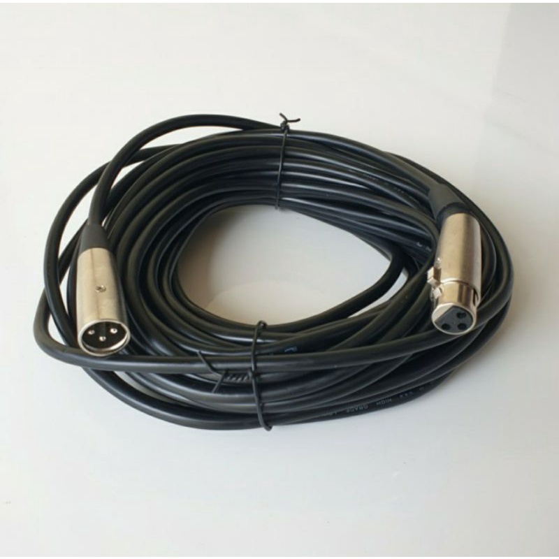 Kabel Mic 15 Meter CANON to CANON / Kabel CANON to CANON 15 Meter MALE to FEMALE 3 Pin