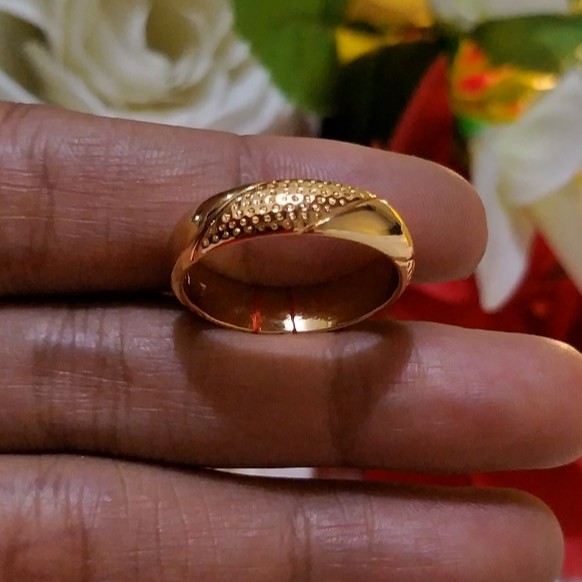 cincin polosan - perhiasan lapis emas 22k