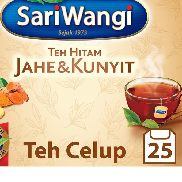 

Terlaku Sariwangi Teh Hitam Jahe & Kunyit 25 Teh Celup 45 gr,,,