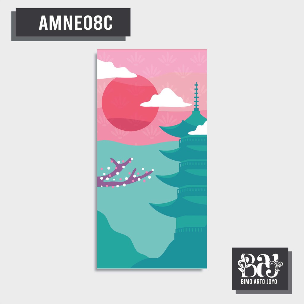 Pajangan dinding Jepang hiasan dinding minimalis jepang