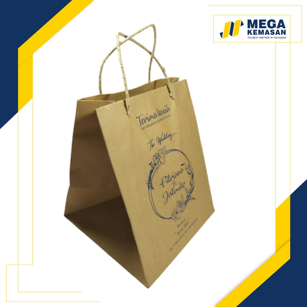 

Paperbag Nasi Box Wedding atau Tas Kertas Nasi Box