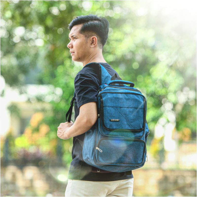 Polo felix tas ransel laptop SMP SMA Kuliah Kerja Kantor Ransel Pria Mode 2022 Ransel Laptop 14 Inci Tas Punggung Travel Bisnis Pria Tas Sekolah Nilon Tahan Air untuk Ransel Anak Laki-laki Baru