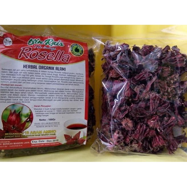 

6739 TEH BUNGA ROSELLA MERAH 100 GRAM / TEH ROSELA MERAH / REBUS /CURAH 8BXT