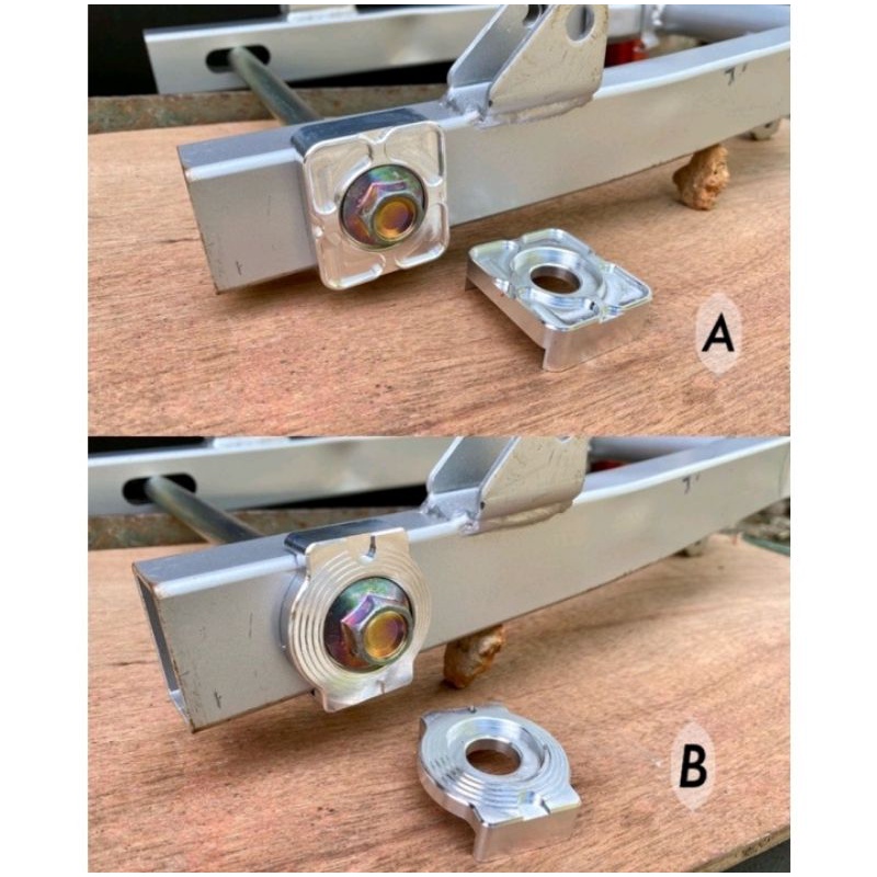 Tutup cover samping klem spaner arm kaze cnc almunium sepasang