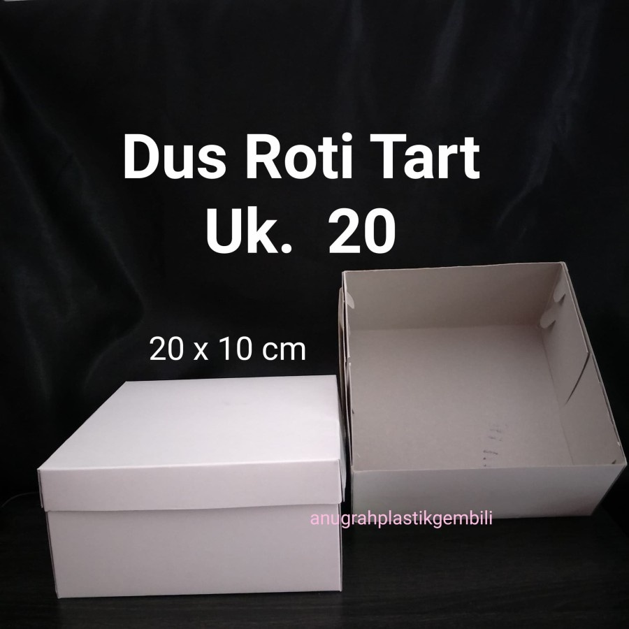 

Dus tart / Dus kue putih polos PER PACK