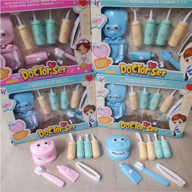 Mainan Edukasi Dokter Gigi Anak / Mainan Dokter Gigi Set Anak / Mainan Klinik Gigi Anak