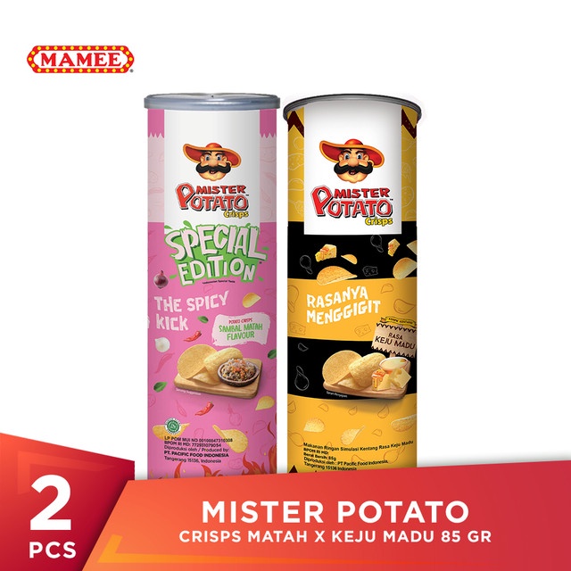 Mister Potato Crisps Matah x Keju Madu 85 gr