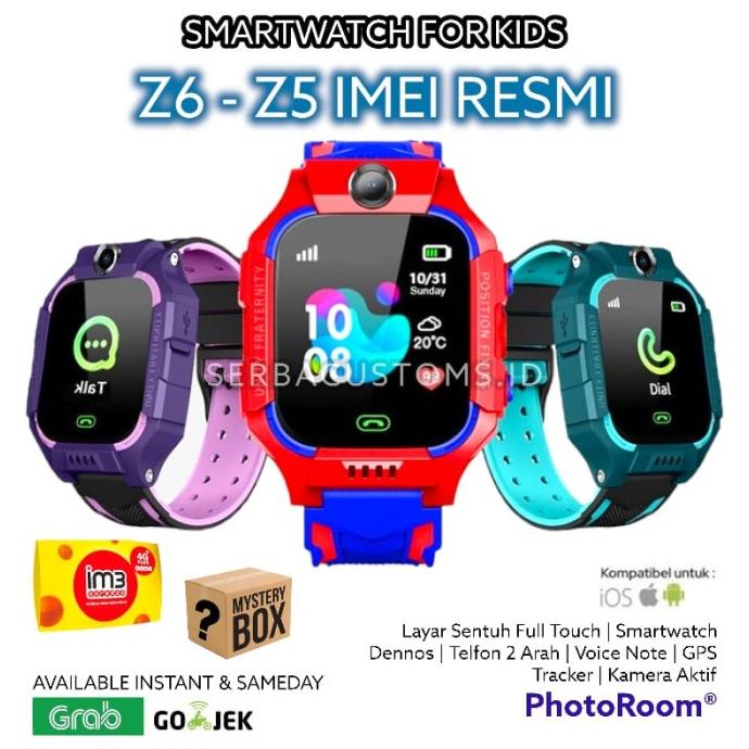 JAM TANGAN ANAK IMOO IMO SMARTWATCH Z5/Q12 KUALITAS TERBAIK DAN AMAN