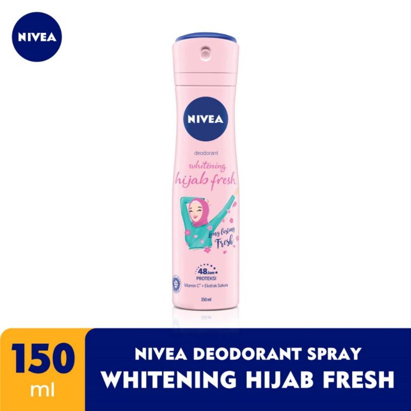 Nivea deodorant whitening hijab fresh 150ml