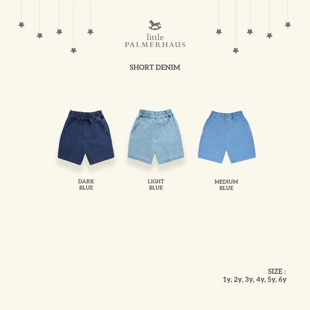 blue denim short