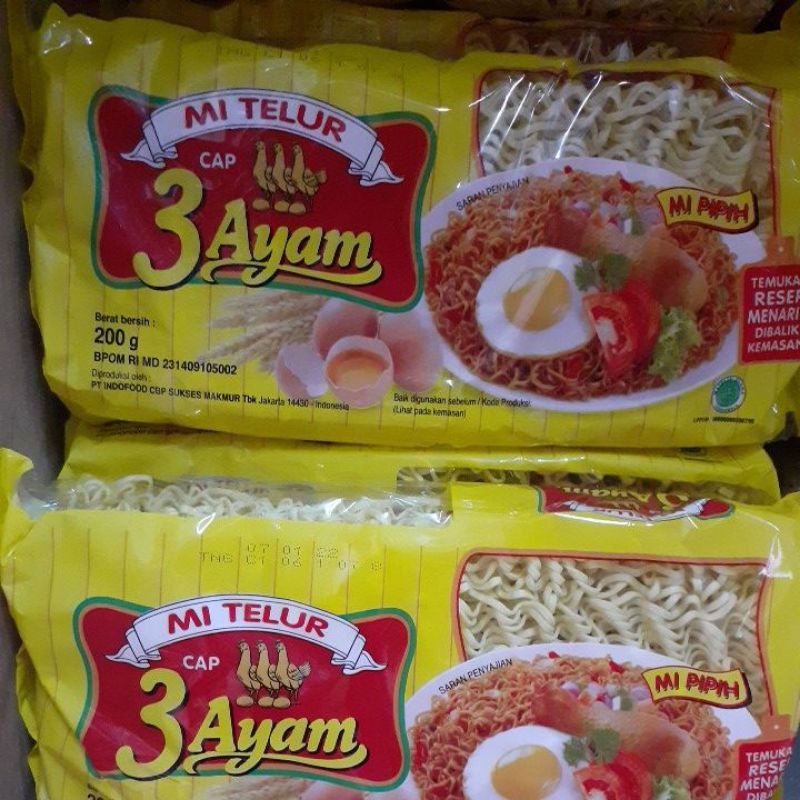 

Mie TELUR 3 Ayam/1bks