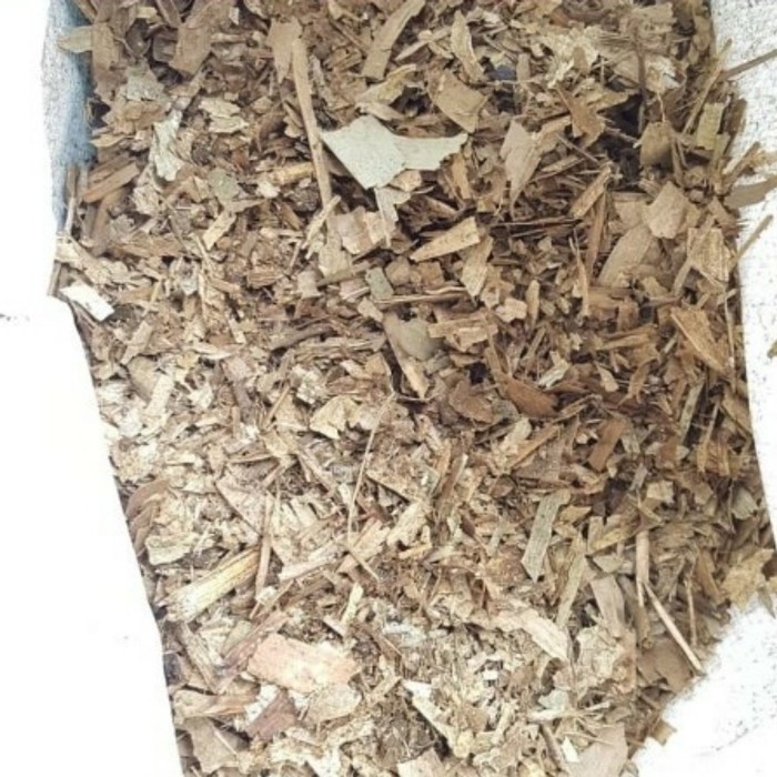 pupuk organik kemasan daun bambu Kering Cacahan 500gr | media tanam kompos organik daun bambu kering