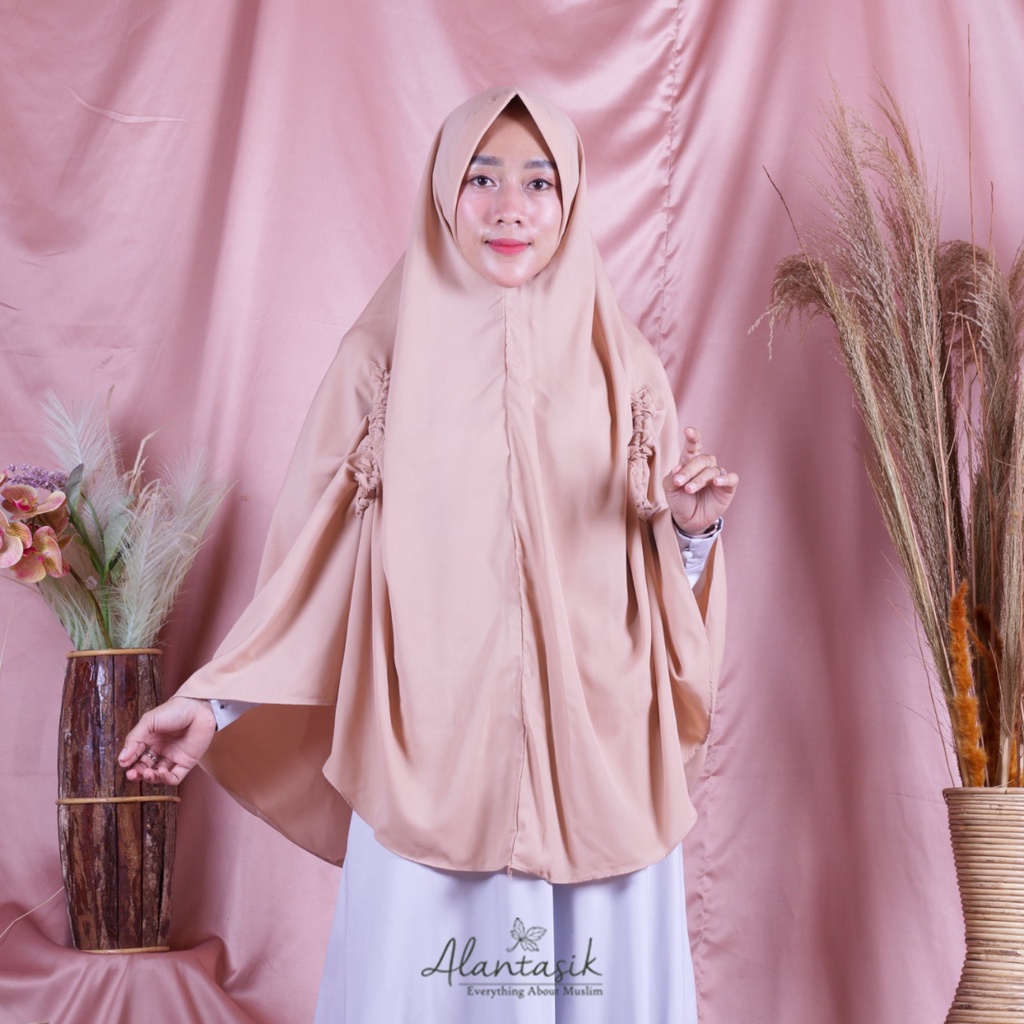 Alantasik - hijab syari serut XL / jilbab jumbo wolfis / pet antem R.17