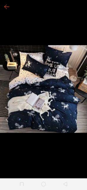 Sprei Dan Bed Cover Kasur No 2 Queen 160x200 Motif Planet Bintang Bagus Adem Premium Quality
